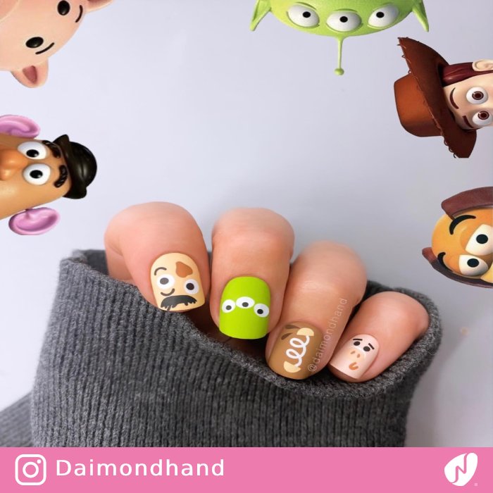 Toy Story-themed Nails